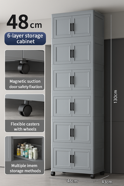 Valenza™ Extra-Large Double-Door Installation-Free Storage Cabinet