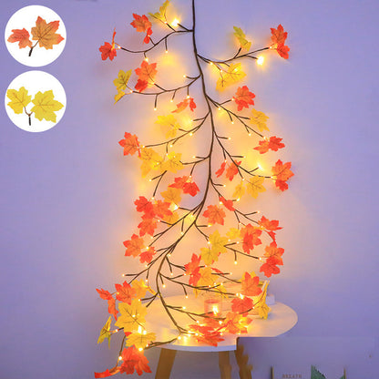 Led Rattan Lamp Bendable Shape Butterfly Flowers Leaves Interior Decoration Wall Layout Romantic Atmosphere Light