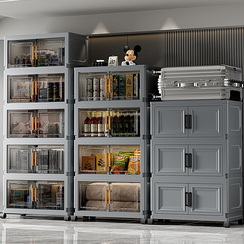 Carefully Selected Toys, Snacks, Sundries Storage Cabinets, Baby Wardrobes, Extra Large Storage Cabinets, Double-Door Installation-Free Storage Boxes