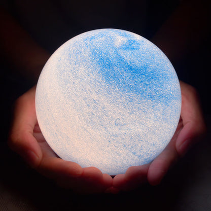 Nordic Table Lamp Bedroom Sleep Atmosphere Lamp Bedside Lamp Glass Night Lamp Starry Light Moon Lamp Planet Lamp Gift