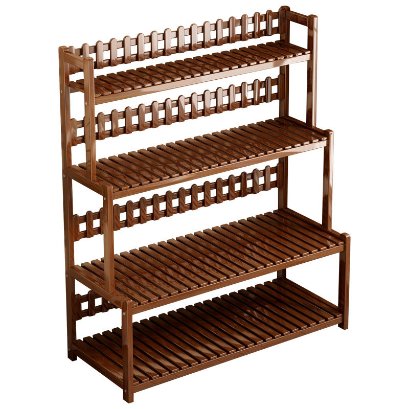 Flower Rack Multi-layer Storage Rack Balcony Fleshy Flower Rack Indoor Living Room Green Diet Floor Bamboo And Wood Household Flower Pot Rack