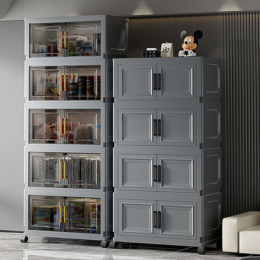 Carefully Selected Toys, Snacks, Sundries Storage Cabinets, Baby Wardrobes, Extra Large Storage Cabinets, Double-Door Installation-Free Storage Boxes