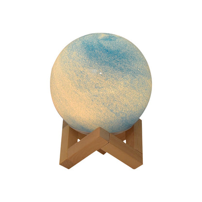 Nordic Table Lamp Bedroom Sleep Atmosphere Lamp Bedside Lamp Glass Night Lamp Starry Light Moon Lamp Planet Lamp Gift