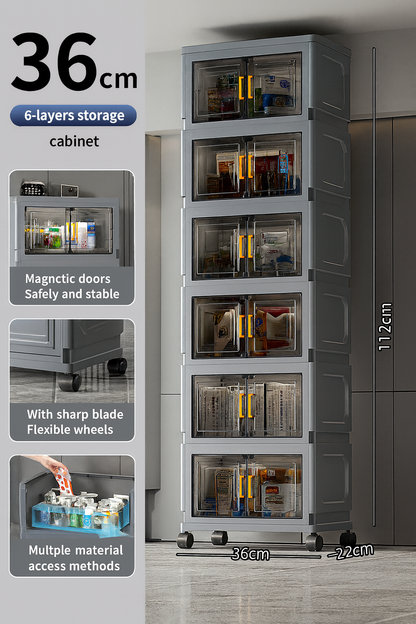 Valenza™ Extra-Large Double-Door Installation-Free Storage Cabinet